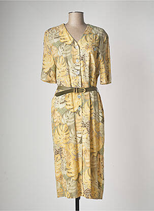 Rochie midi galben CAVITA femeie