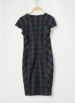 Rochie midi închidere cu fermoar la spate mâneci scurte albastru ASOS femeie
