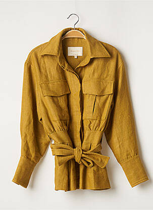 Jachete casual guler de bluză verde MASSIMO DUTTI femeie