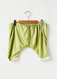 Pantalon drept țesătură jersey verde L'ILE AUX FEES enfant