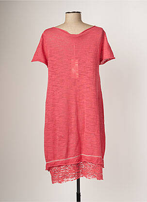 Rochie midi mâneci scurte mâneci scurte roz CRISTINA GAVIOLI femme
