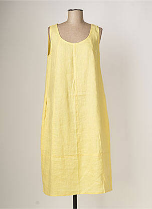 Rochie midi galben KOKOMARINA femeie