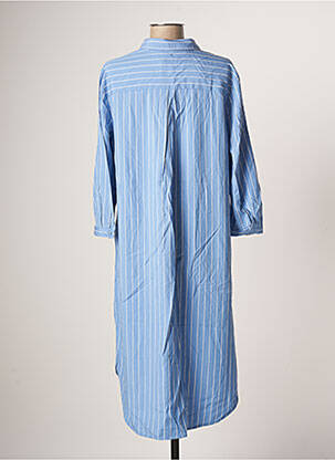 Rochie midi mâneci 3/4 mâneci 3/4 albastru YEST femeie