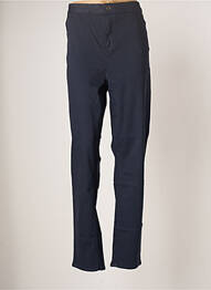 Pantalon slim țesătură poplin mărime normală albastru YESTA femme