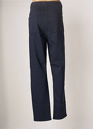 Pantalon slim țesătură poplin mărime normală albastru YESTA femeie