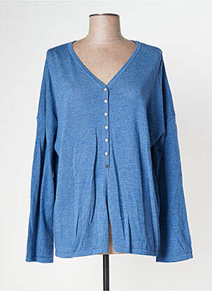 Vestă cu mâneci lungi albastru SOLILY femeie