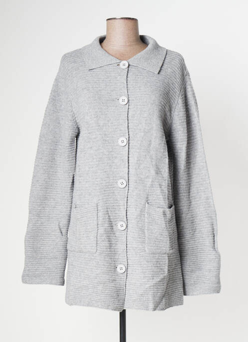 Vestă cu mâneci lungi gri SOLILY femeie