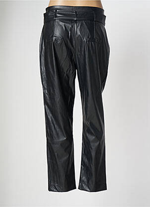 Pantalon drept elasticitate mărime normală negru QUATRE VINGT JOURS femeie