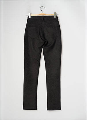 Pantalon drept elasticitate mărime normală negru QUATRE VINGT JOURS femeie
