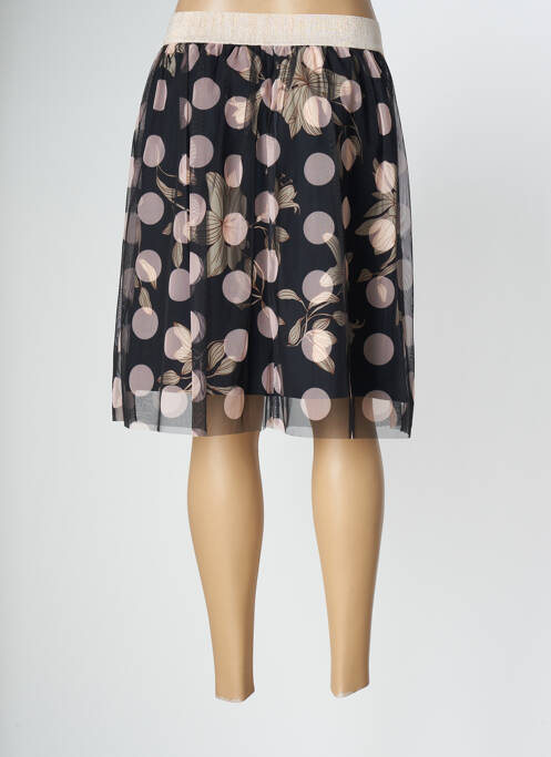 Fustă midi negru QUATRE VINGT JOURS femeie