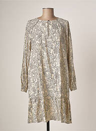 Rochie scurtă croială evazată mâneci lungi bej SCOTCH & SODA femeie