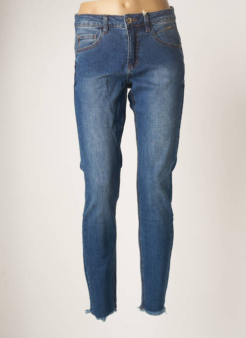 Blugi cu croială slim albastru CREAM femeie