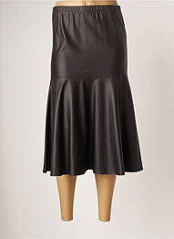 Fustă midi elasticitate negru FRANCK ANNA femme