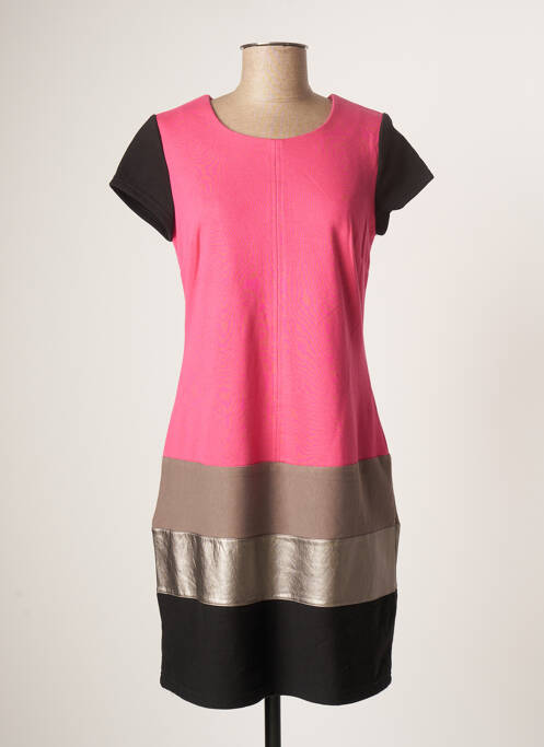 Rochie scurtă roz MISS CAPTAIN femeie