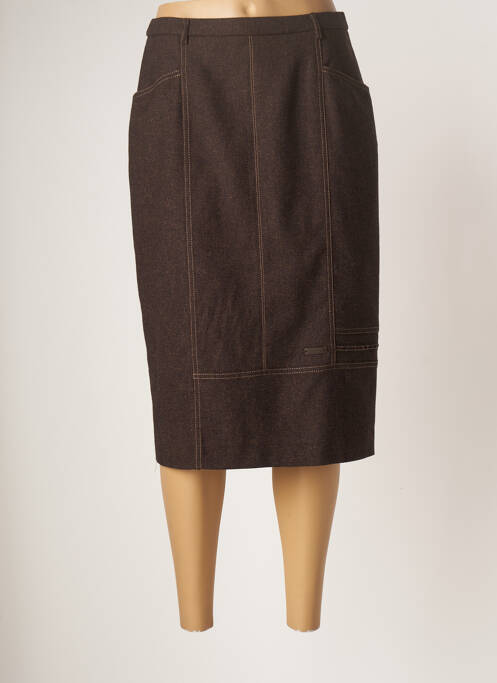 Fustă midi maro PAUPORTÉ femeie
