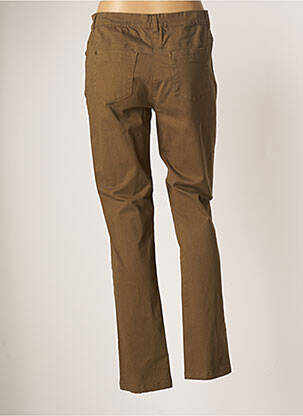 Pantalon slim broderie cu nituri mărime normală verde AGATHE & LOUISE femeie