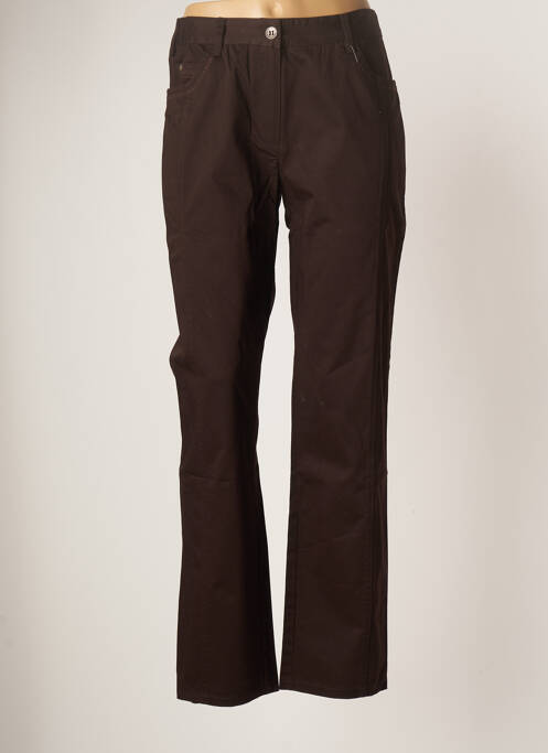 Pantalon drept maro EVER EASY BY JAC JAC femeie