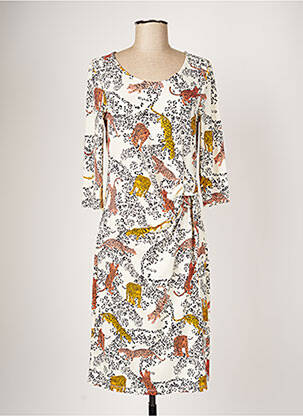 Rochie midi bej OUI femeie