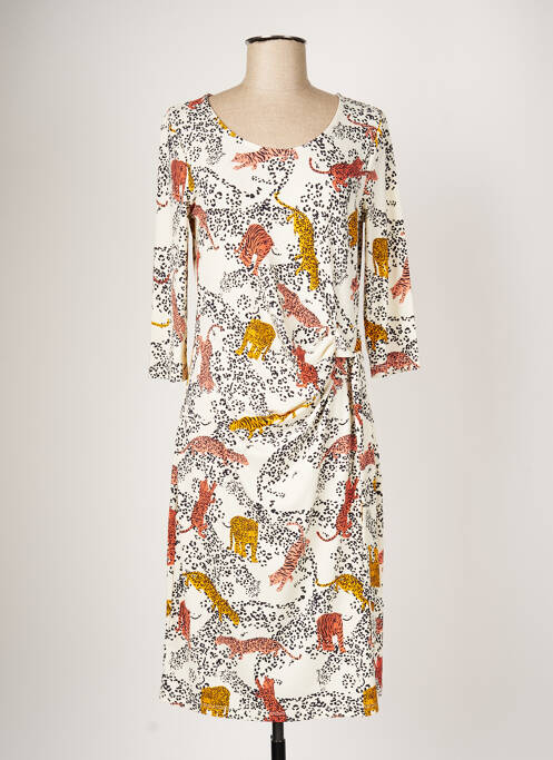 Rochie midi bej OUI femeie