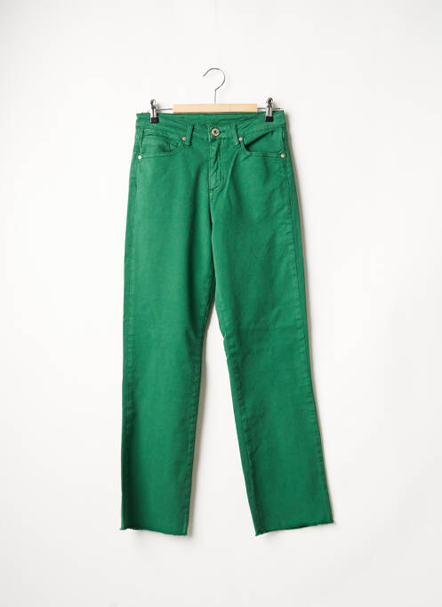 Blugi cu croială dreaptă verde DENIM STUDIO femeie