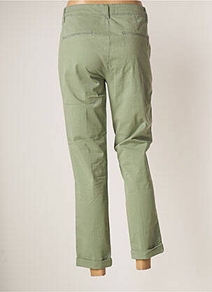 Pantalon chino țesătură poplin mărime normală verde FRACOMINA femeie