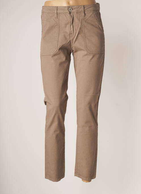 Pantalon slim maro DENIM STUDIO femeie