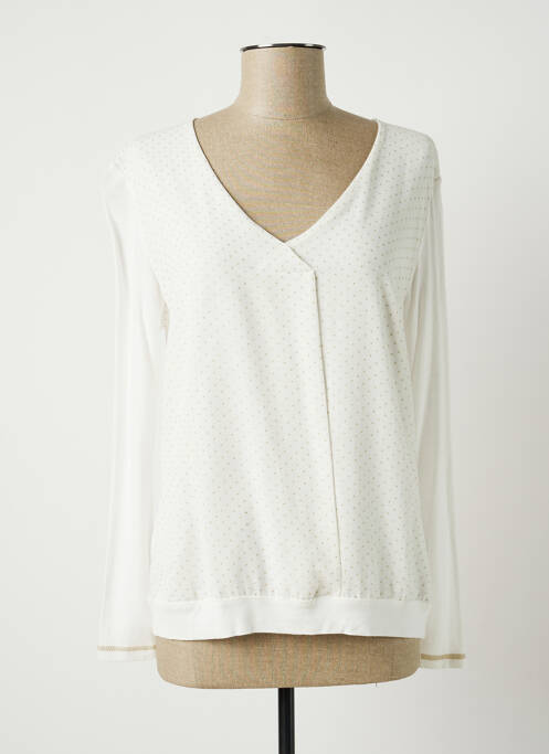 Top alb VOODOO femeie