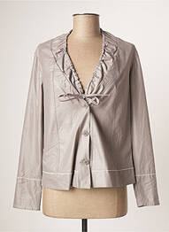Jachete casual guler rotund gri MERI & ESCA femme