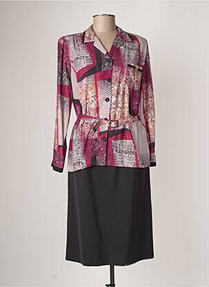 Rochie midi roz FRANCE RIVOIRE femeie