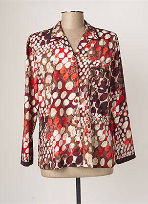 Cămașă buzunare la piept mâneci lungi portocaliu FRANCE RIVOIRE femme