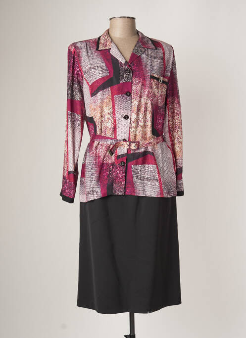 Rochie midi roz FRANCE RIVOIRE femeie