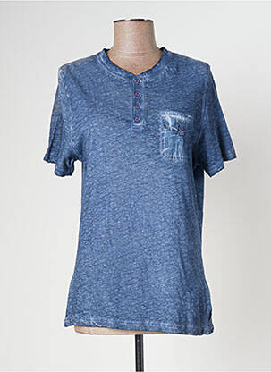 Tricou croială cambrată mâneci scurte albastru MERI & ESCA femeie