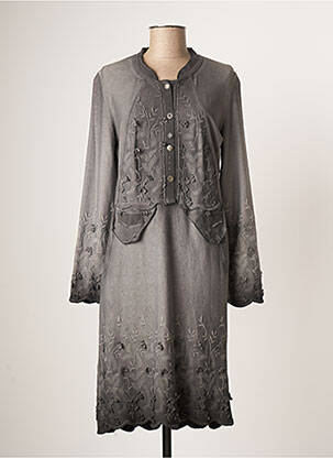 Rochie midi gri MERI & ESCA femeie