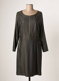 Rochie midi mâneci lungi mâneci lungi verde GREGORY PAT femme