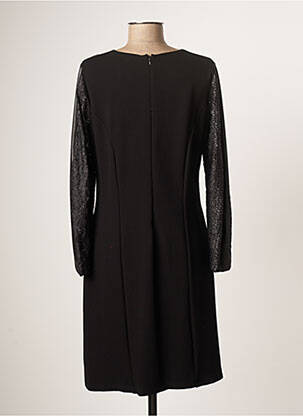 Rochie midi imprimeu fantezie mâneci lungi negru MERI & ESCA femeie