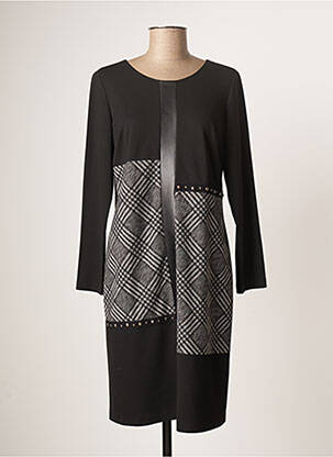 Rochie midi mâneci lungi mâneci lungi negru GUY DUBOUIS femeie