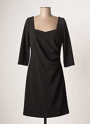 Rochie midi mâneci 3/4 mâneci 3/4 negru GUY DUBOUIS femeie