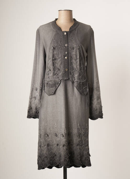 Rochie midi gri MERI & ESCA femeie