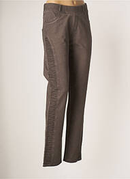 Pantalon slim talie elastică mărime normală maro MERI & ESCA femme