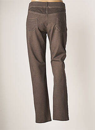 Pantalon slim talie elastică mărime normală maro MERI & ESCA femeie