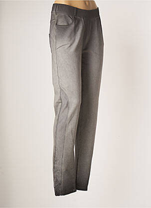 Pantalon slim talie elastică mărime normală gri MERI & ESCA femeie