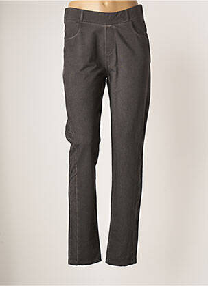 Pantalon slim talie elastică mărime normală gri MERI & ESCA femeie