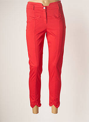 Pantalon 7/8 elasticitate talie joasă roșu MERI & ESCA femeie
