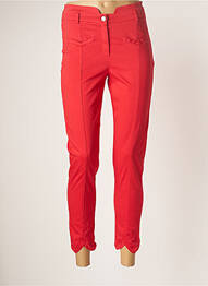 Pantalon 7/8 elasticitate talie joasă roșu MERI & ESCA femme