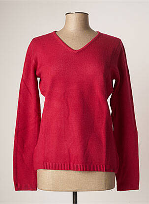 Pulover croială cambrată mâneci lungi roz COULEURS DU TEMPS femme