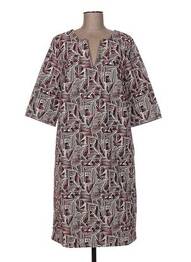 Rochie midi mâneci 3/4 mâneci 3/4 portocaliu NATHALIE VLEESCHOUWER femme