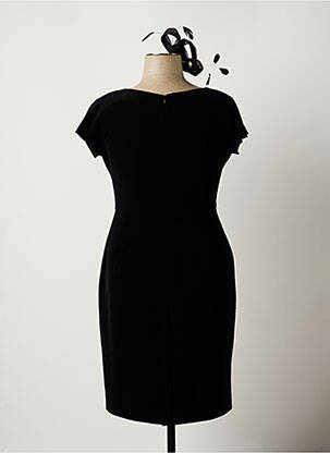 Rochie midi mâneci scurte mâneci scurte negru PAULE VASSEUR femeie