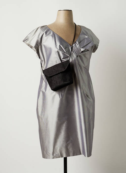 Rochie midi gri PAULE VASSEUR femeie