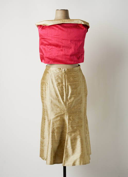 Fustă midi galben PAULE VASSEUR femeie