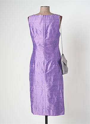 Rochie midi fără mâneci fără mâneci violet PAULE VASSEUR femeie